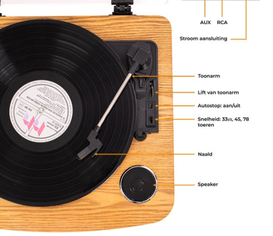 Platenspeler Bluetooth Denver Electronics VPL-230LW