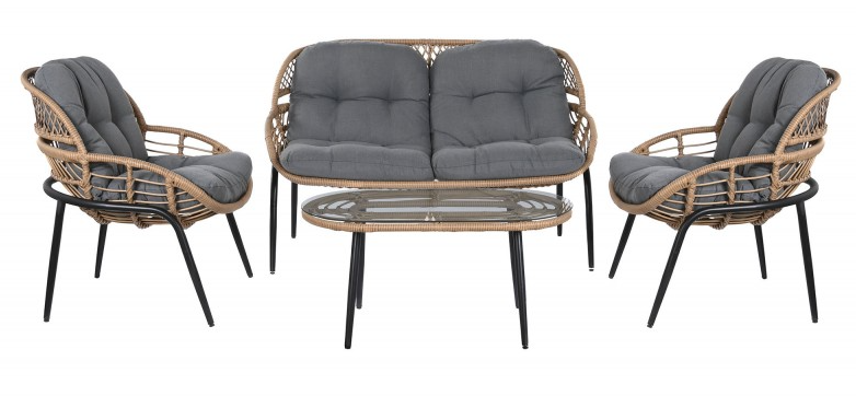 Lounge set met 3 fauteuils DKD Home Decor